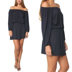Soft Joie Dallon on/off-shoulder long sleeve dress